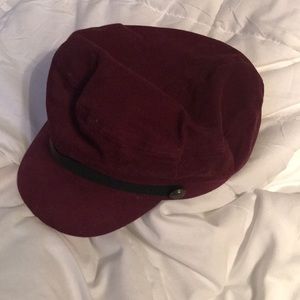 Burgundy fiddler hat